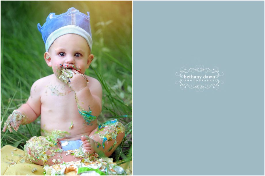 One Year Old Cake Smash Session Albuquerque New Mexico