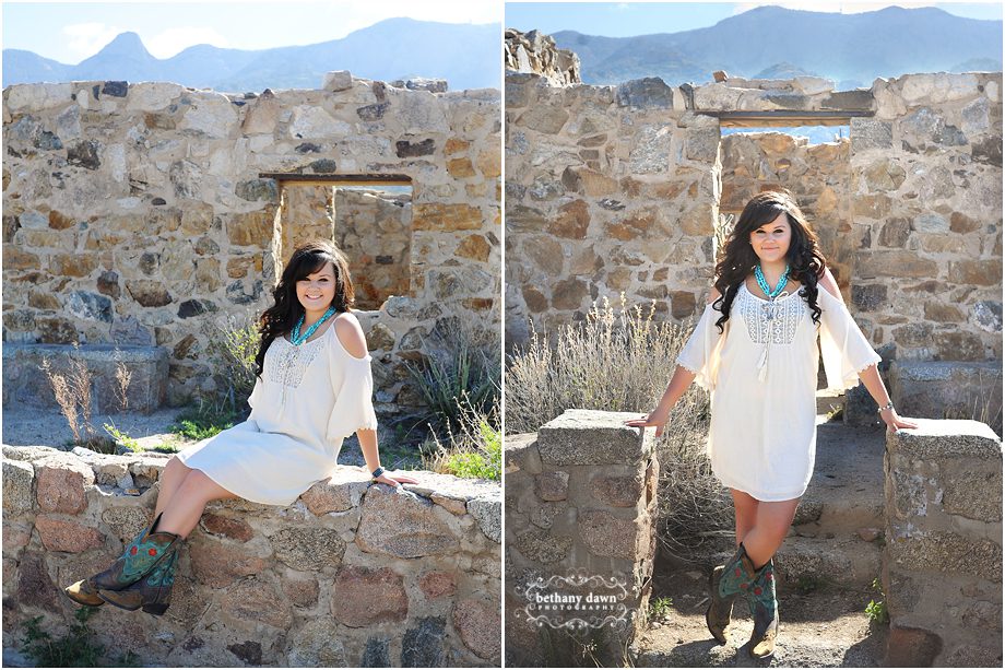 Albuquerque Senior Session Rock House