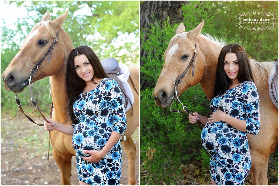 Horse Maternity Photos